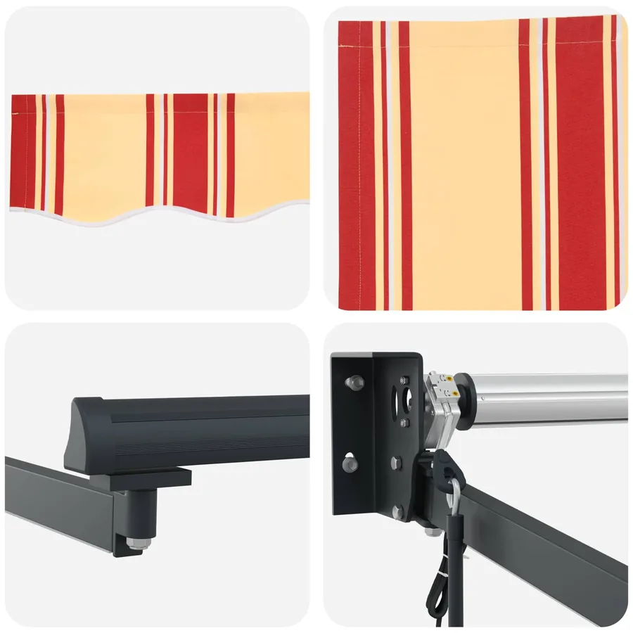 Auvent rétractable électrique Multicolore 4 × 3 m - 9
