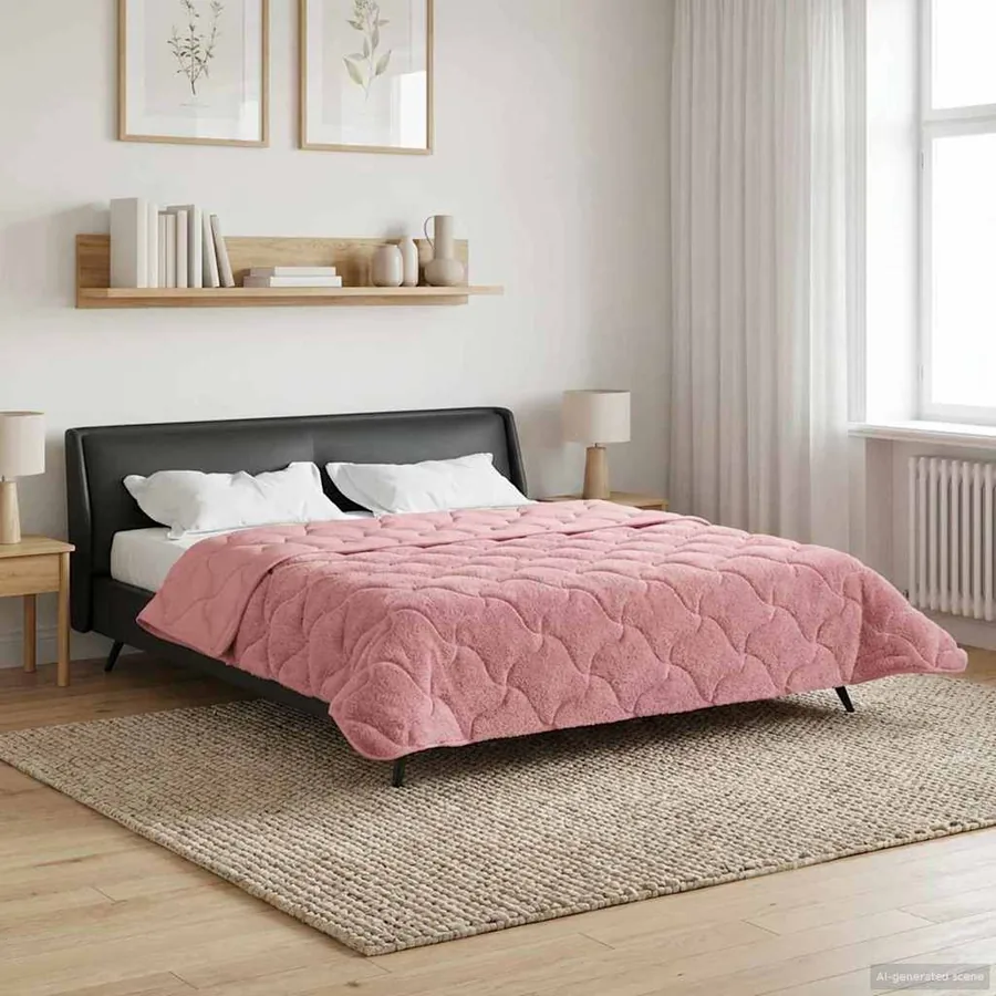 Duvet complet toute l'année Matelassé Rose 200 x 220 cm