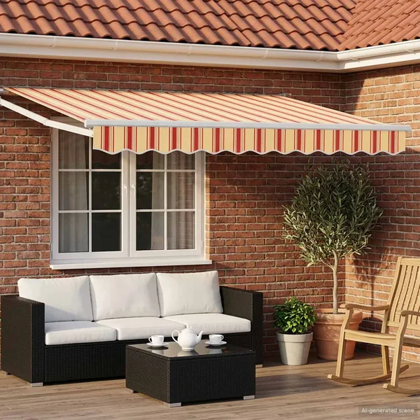 Auvent rétractable électrique Multicolore 3 x 2,5 m