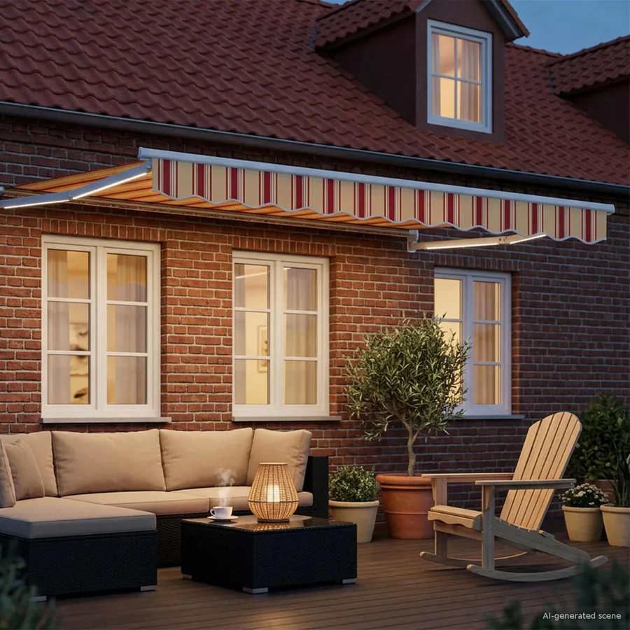 Auvent rétractable électrique Multicolore 3 x 2,5 m - 3