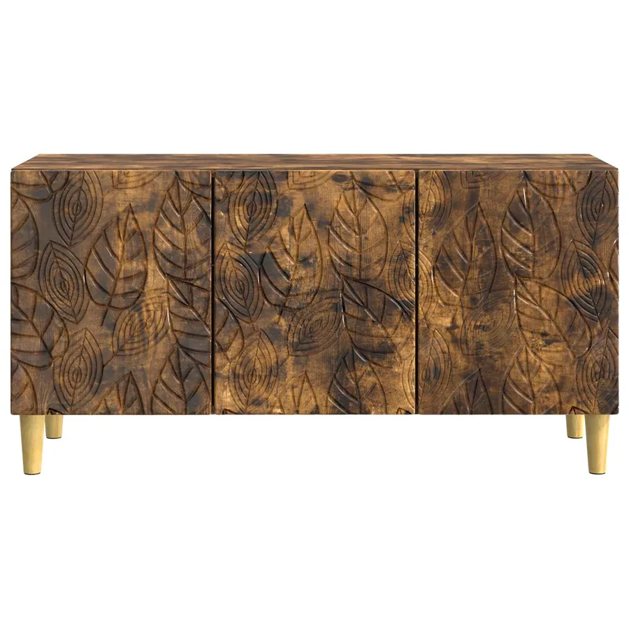 Meuble TV 99 x 34,5 x 50 cm Chêne fumé Bois d'ingénierie - 5