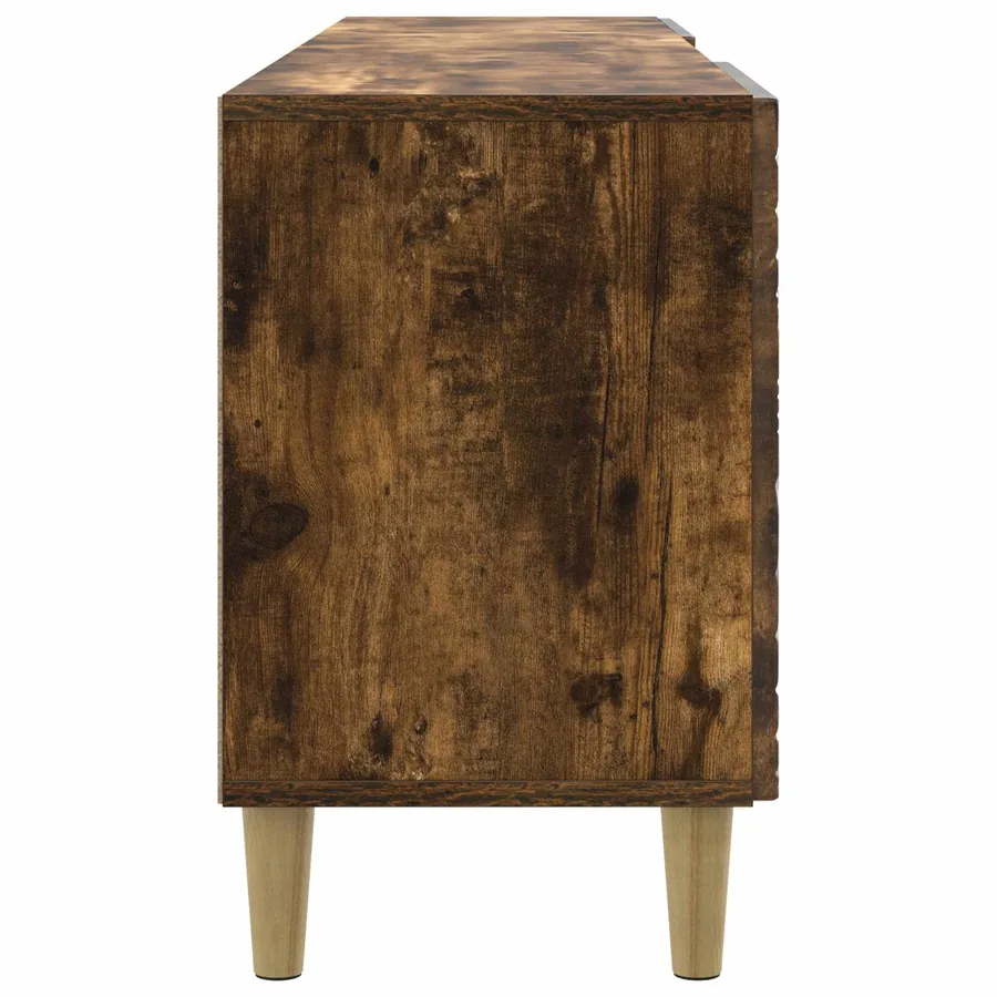 Meuble TV 99 x 34,5 x 50 cm Chêne fumé Bois d'ingénierie - 6