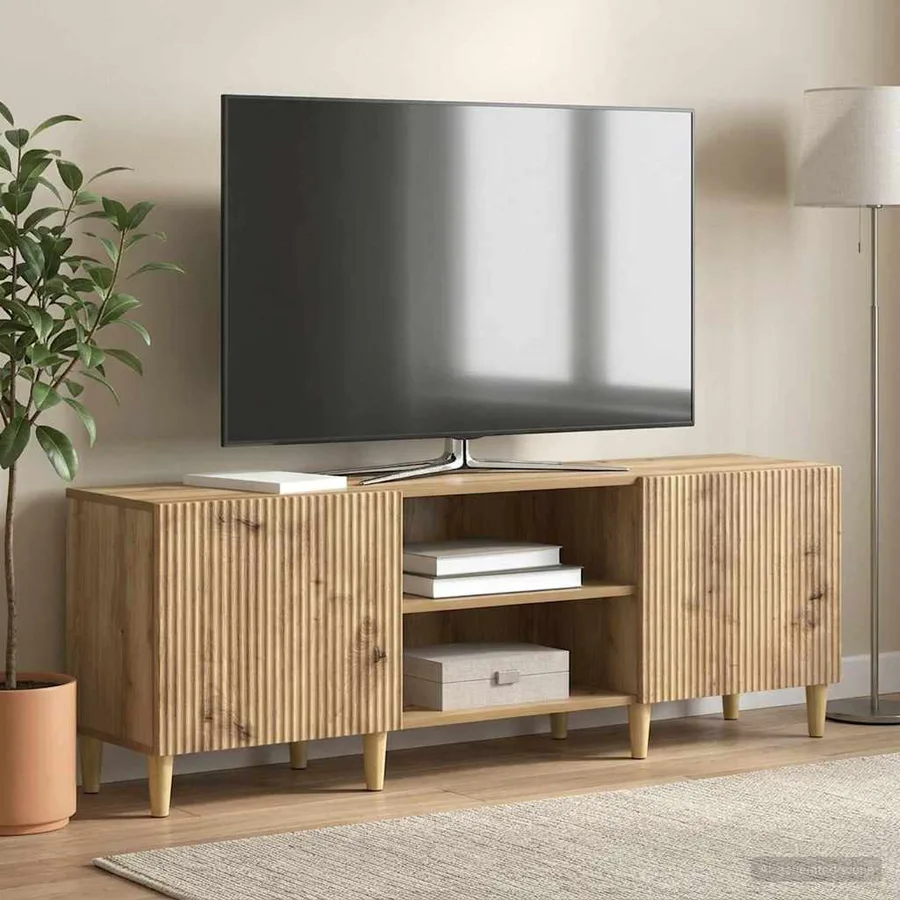 Meuble TV 150 x 31 x 50 cm Chêne artisanal Bois d'ingénierie - 4