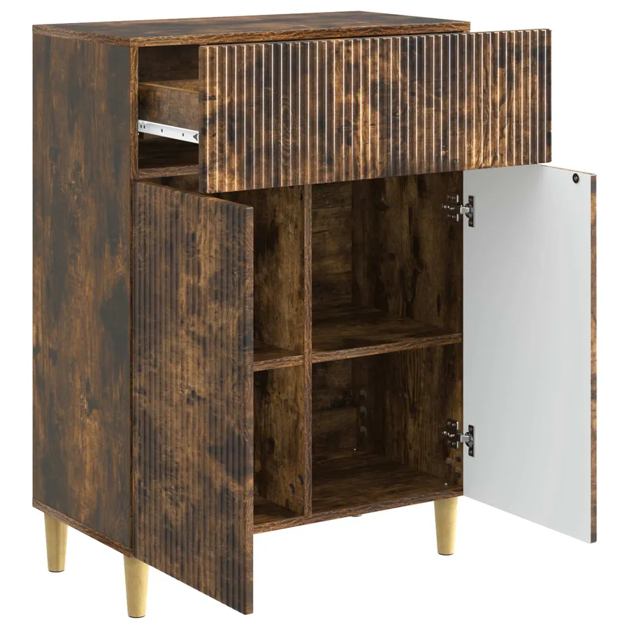 Buffet Chêne fumé 66 x 34,5 x 90 cm Bois d'ingénierie - 5