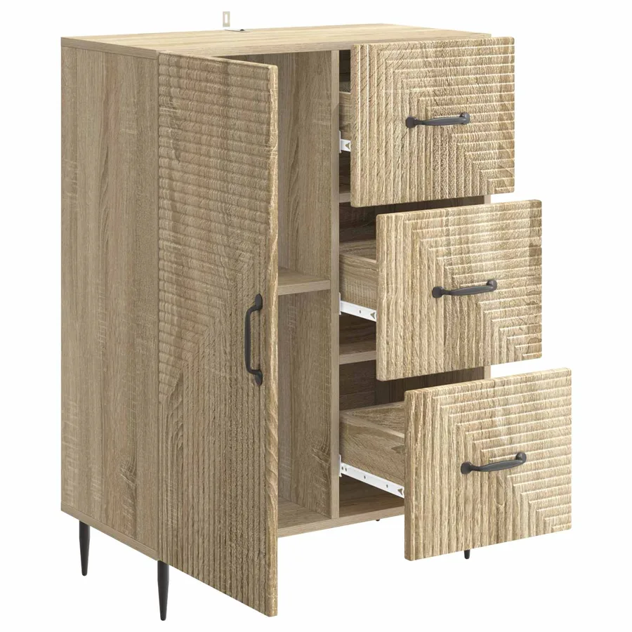Buffet Chêne Sonoma 66 x 34,5 x 89,5 cm Bois d'ingénierie - 5
