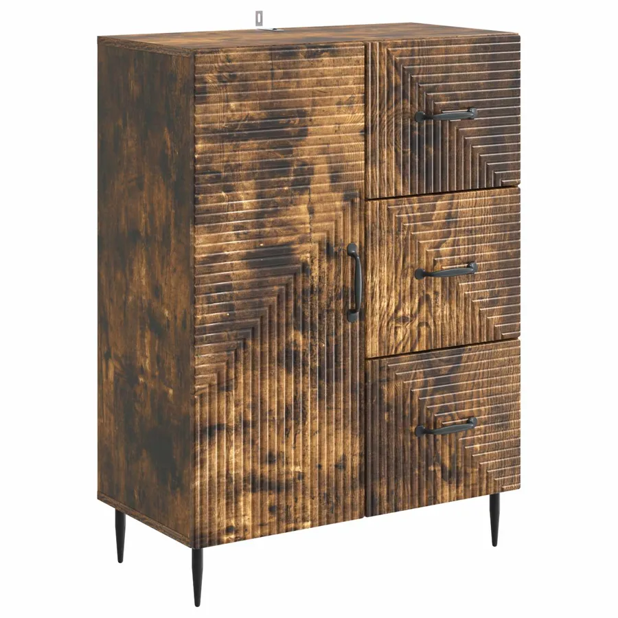 Buffet Chêne fumé 66 x 34,5 x 89,5 cm Bois d'ingénierie - 2