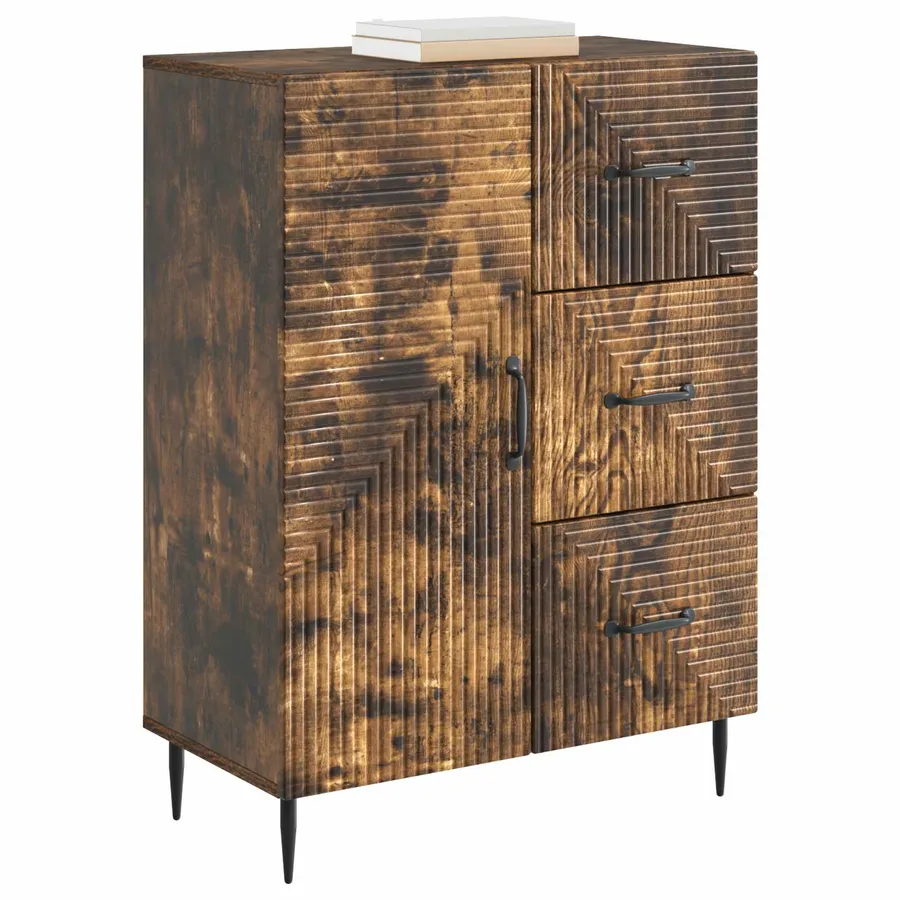 Buffet Chêne fumé 66 x 34,5 x 89,5 cm Bois d'ingénierie - 3