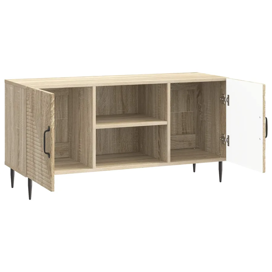 Meuble TV Chêne Sonoma 102 x 34,5 x 50 cm Bois d'ingénierie - 5