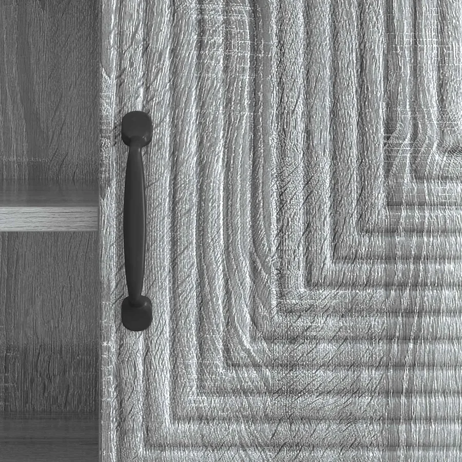 Meuble TV Sonoma gris 102 x 34,5 x 50 cm Bois d'ingénierie - 10