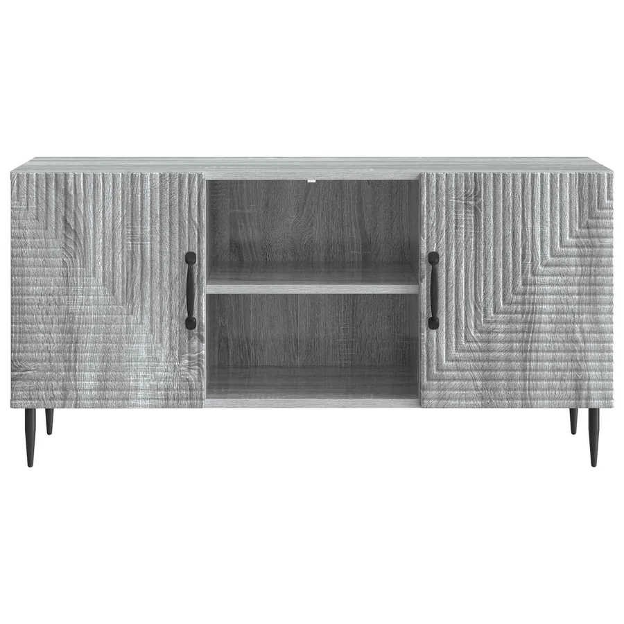 Meuble TV Sonoma gris 102 x 34,5 x 50 cm Bois d'ingénierie - 6