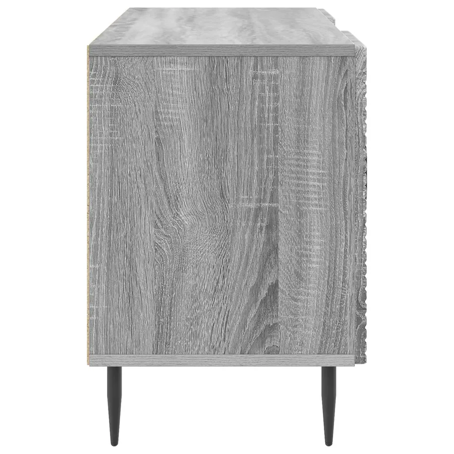 Meuble TV Sonoma gris 102 x 34,5 x 50 cm Bois d'ingénierie - 7