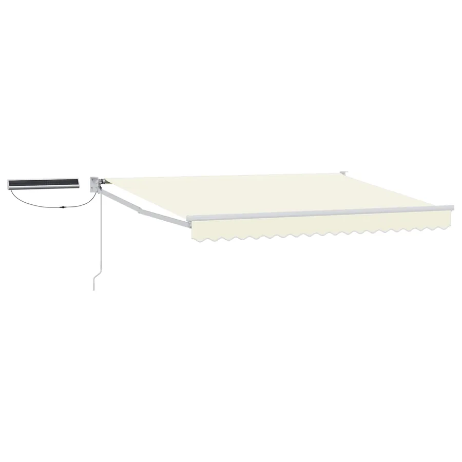 Auvent rétractable électrique Crème et Blanc 3,5 x 2 m - 2