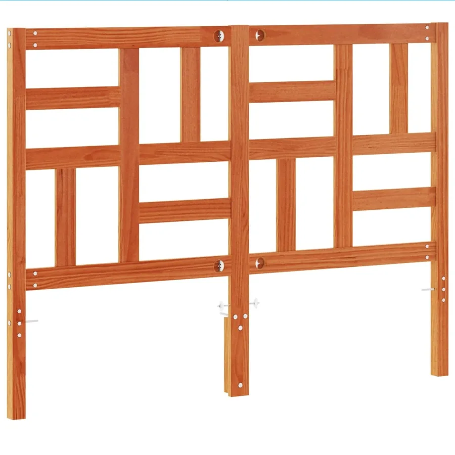 Tête de lit cire marron 180 cm bois massif de pin - 5
