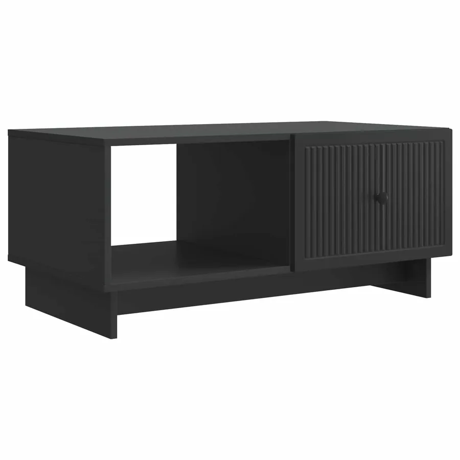 Table basse Noir 90 x 50 x 40 cm Bois d'ingénierie - 2