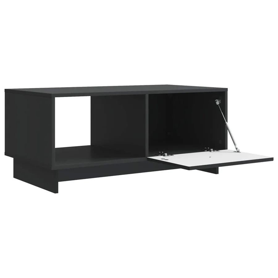 Table basse Noir 90 x 50 x 40 cm Bois d'ingénierie - 4