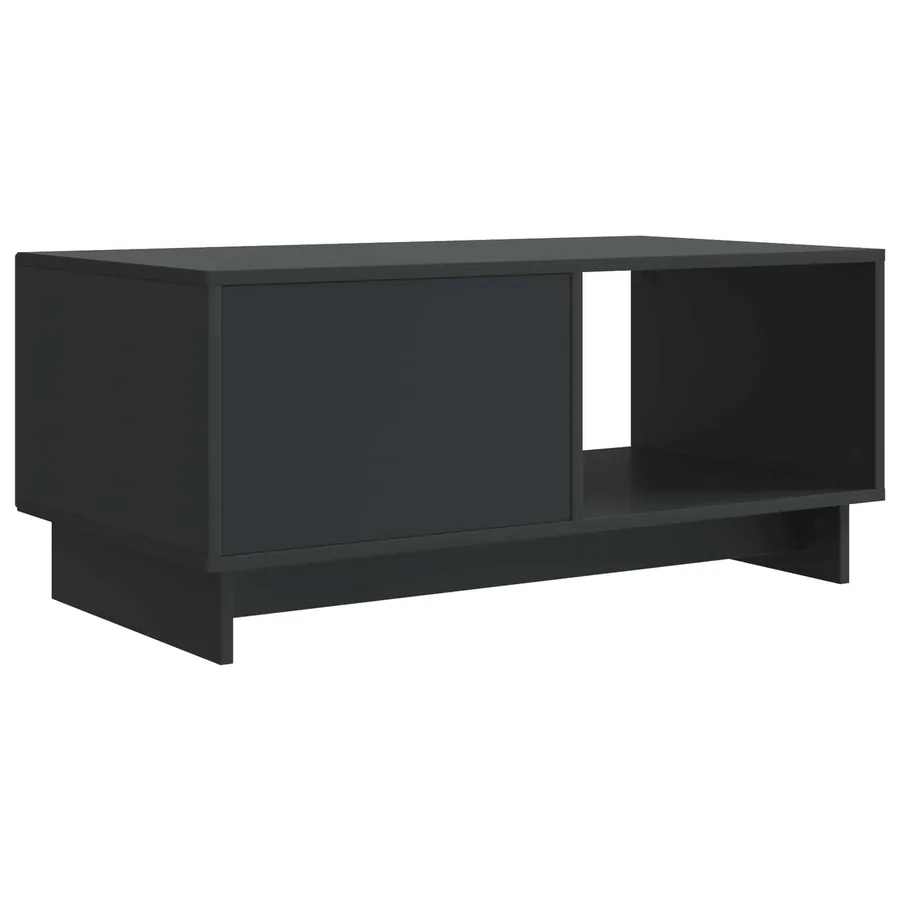 Table basse Noir 90 x 50 x 40 cm Bois d'ingénierie - 7