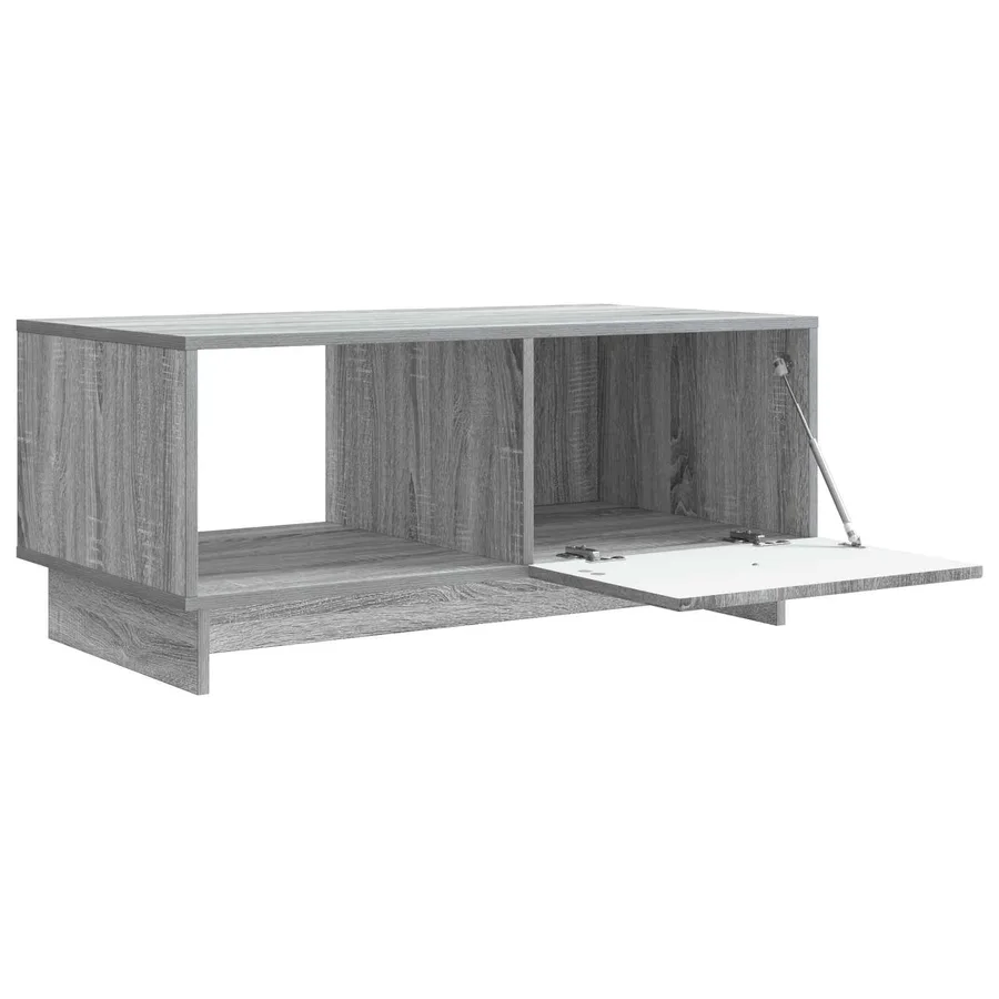 Table basse Sonoma gris 90 x 50 x 40 cm Bois d'ingénierie - 4
