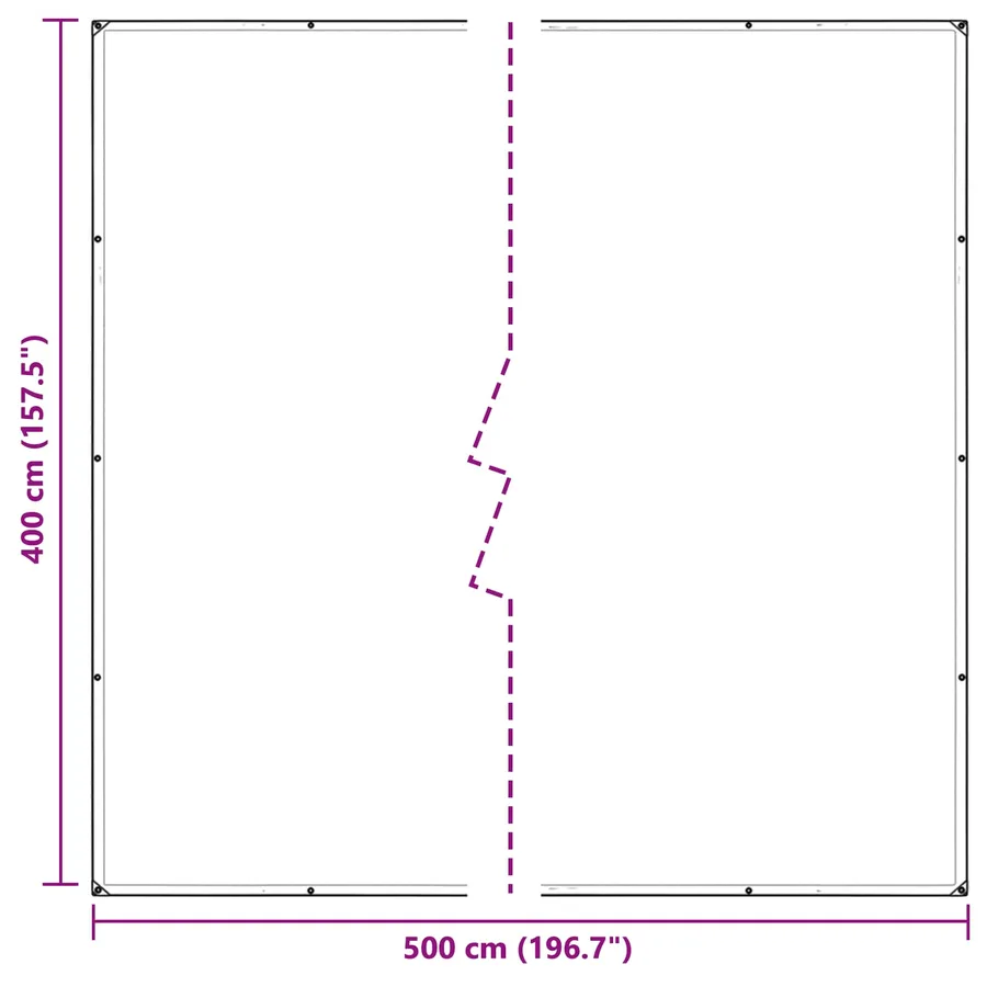 Couverture pour plantes Transparent 4 x 5 m PE - 8