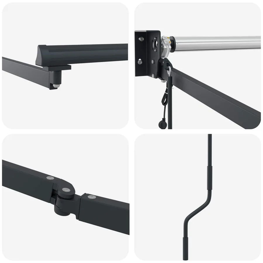 Cadre de store rétractable électrique Anthracite 2,5 x 2 m - 6