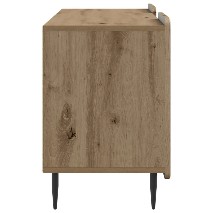 Meuble TV 102 x 34,5 x 52 cm Chêne artisanal Bois d'ingénierie - 7