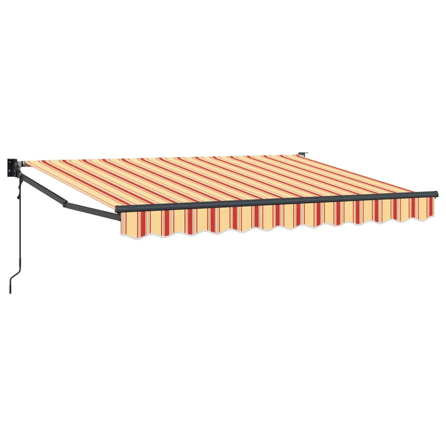 Auvent rétractable Jaune, Orange et Blanc 3,5 x 2 m - 2