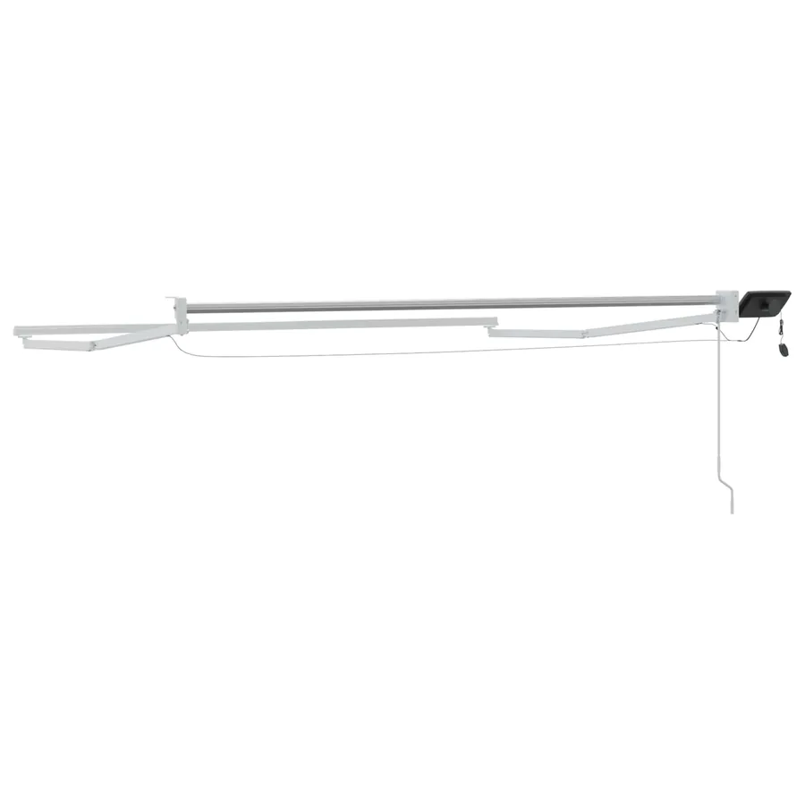 Cadre de store rétractable électrique Blanc 3,5 x 2 m Aluminium - 7