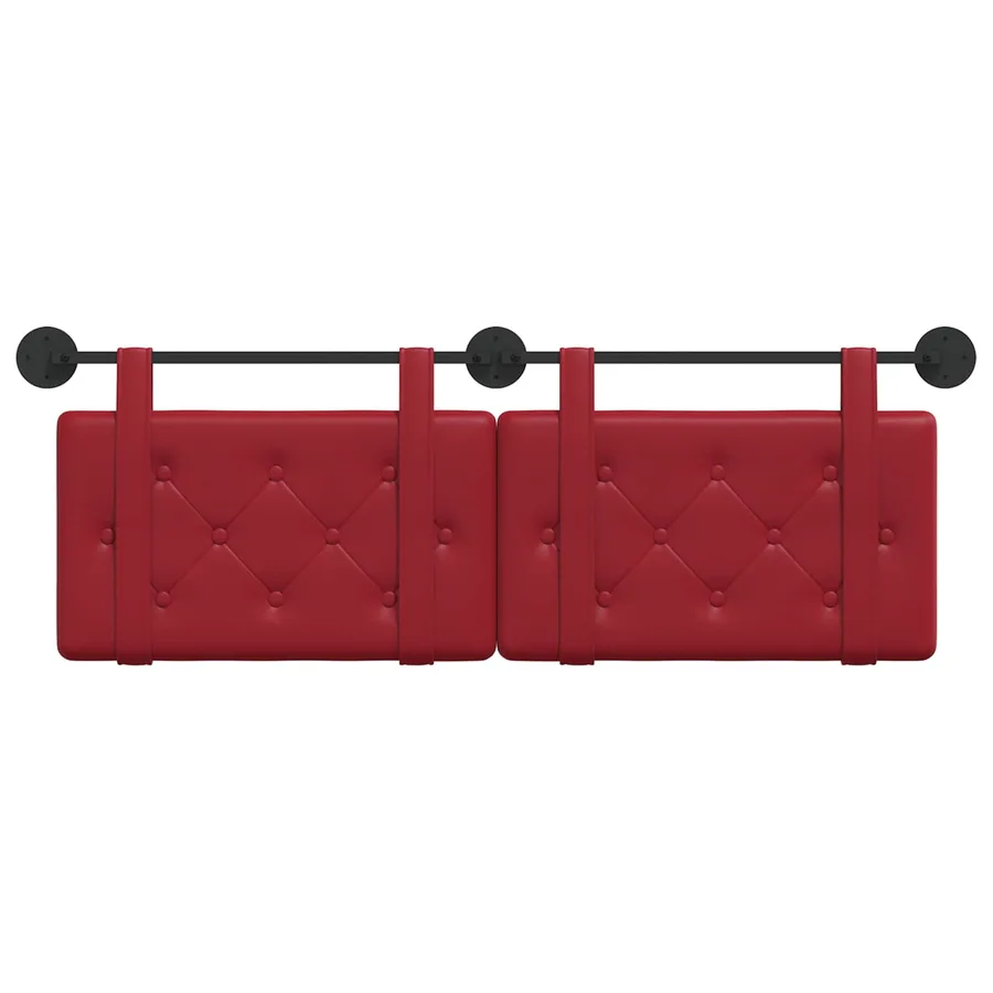 Tête de lit suspendue Bordeaux Simili cuir - 5