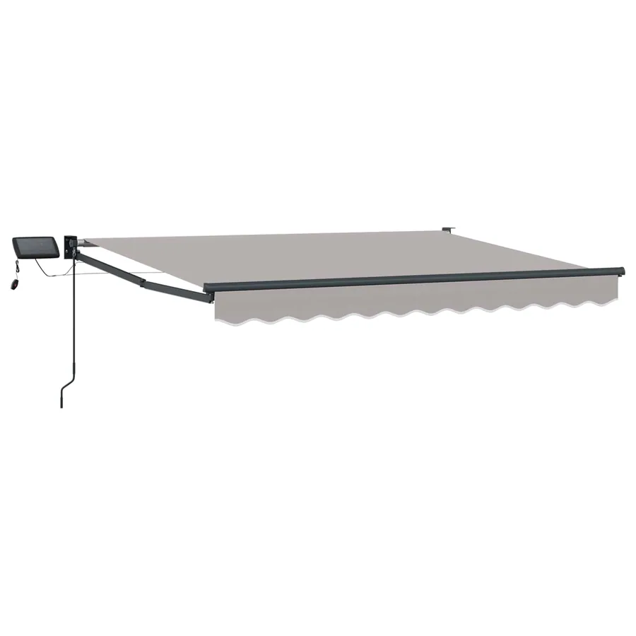Store rétractable manuel avec LEDs 3,5 x 2,5 m - 2