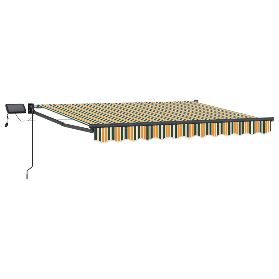 Store rétractable manuel avec LEDs 3,5 x 2,5 m - 2