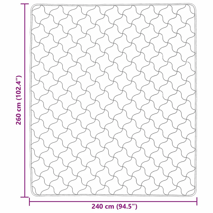 Duvet d'été simple Matelassé Gris clair 240 x 260 cm - 10