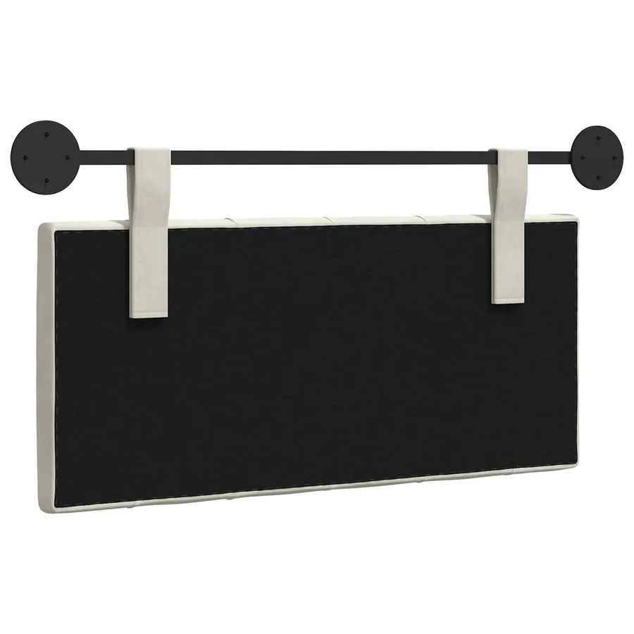 Tête de lit suspendue Avec lumière LED Crème Velours - 7
