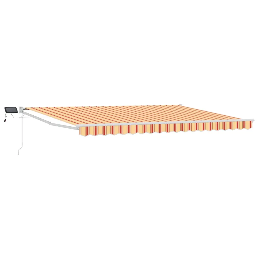 Store rétractable manuel avec LEDs Multicolore 4 × 3 m - 2