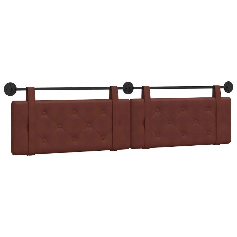 Tête de lit suspendue Brun Brillant PU antique - 2