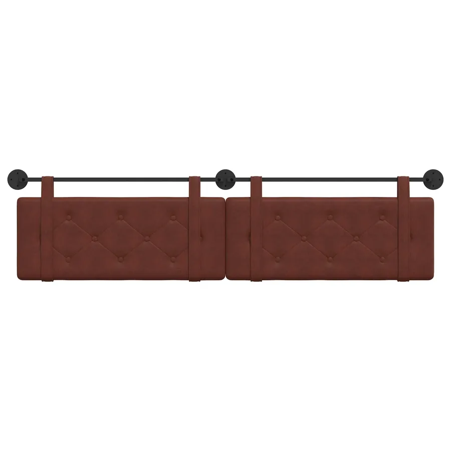 Tête de lit suspendue Brun Brillant PU antique - 5