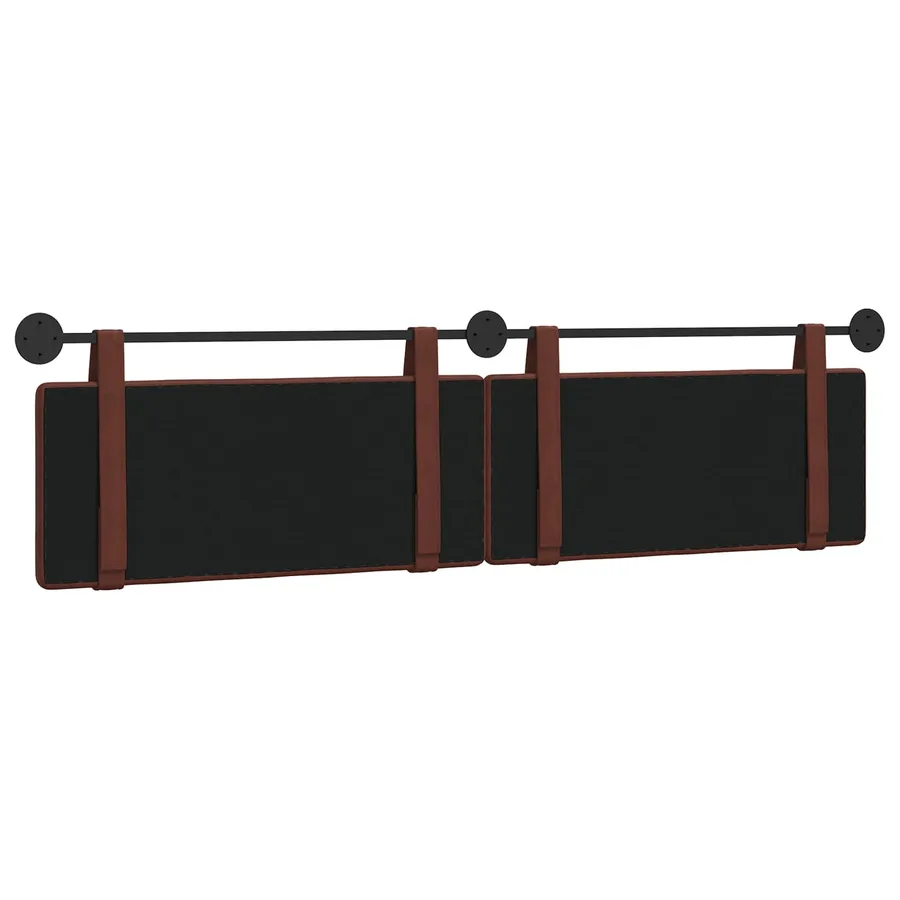 Tête de lit suspendue Brun Brillant PU antique - 7