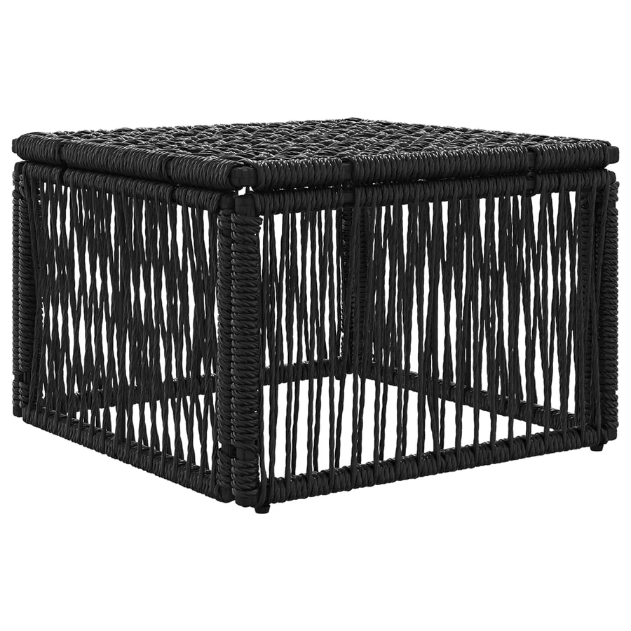 Tabouret Noir polyrotin - 3