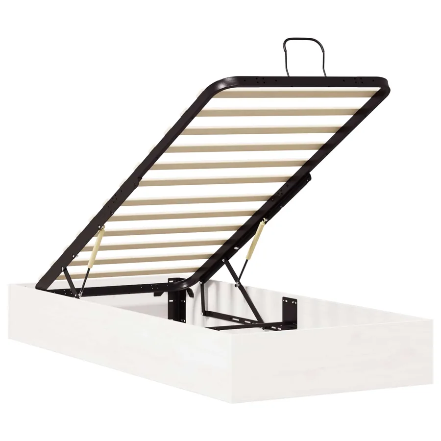 Cadre de lit ottoman avec rangement Blanc 80 x 200 cm - 5