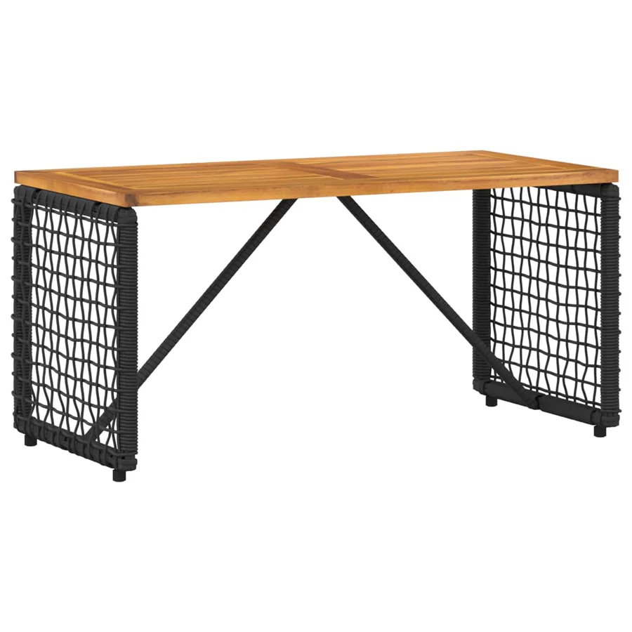 Ensemble de meubles d'extérieur 4 pcs Noir et turquoise - 6