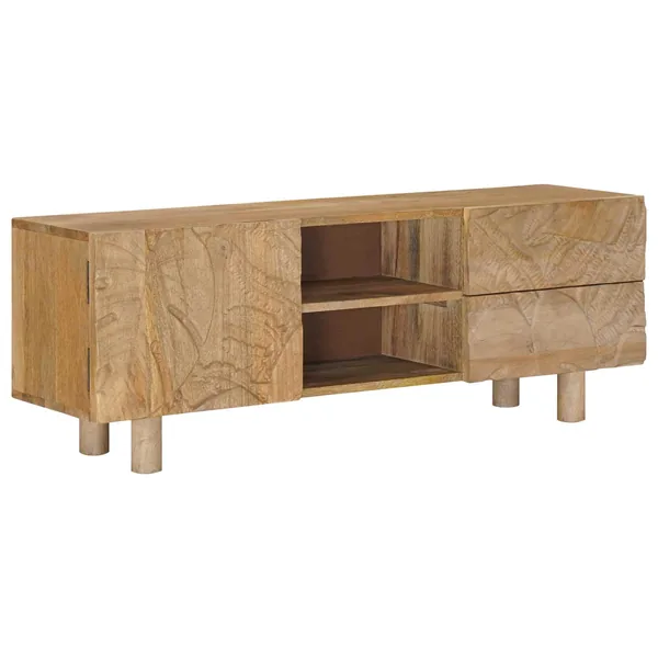 Meuble TV avec tiroir avec étagère avec porte 110 x 30 x 40 cm