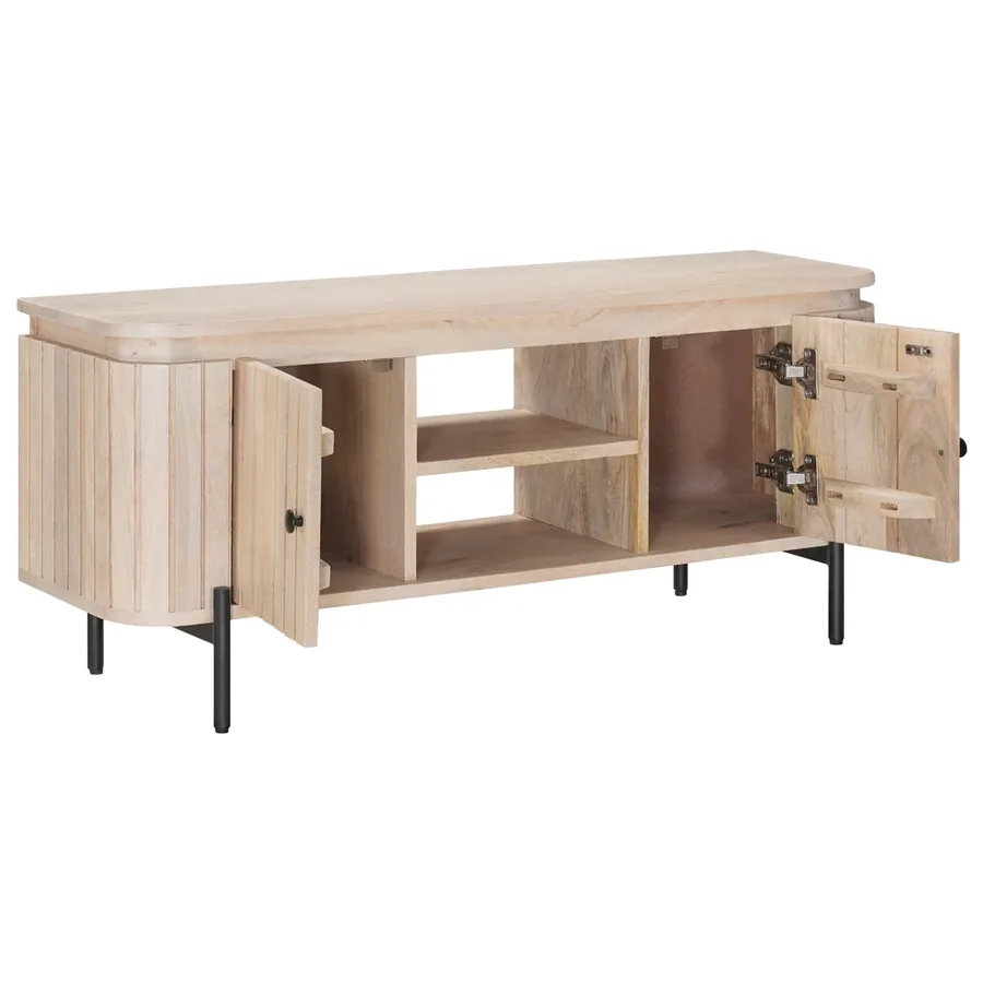 Meuble TV avec étagère avec stockage 105 x 30 x 45 cm - 2