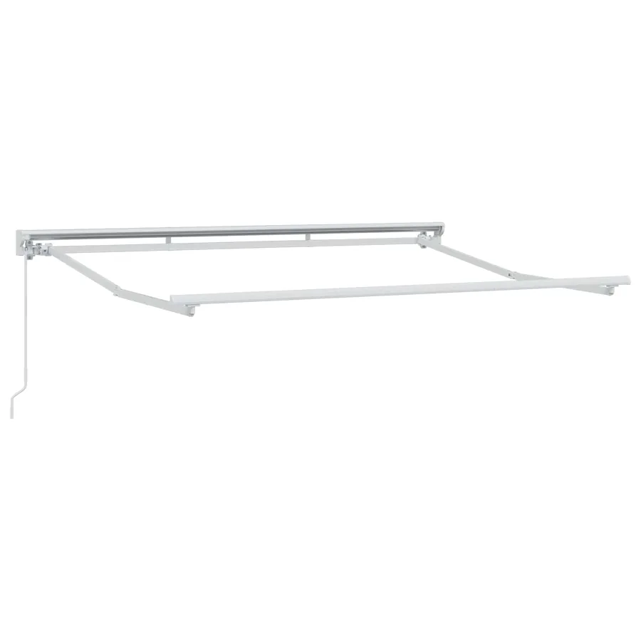 Auvent rétractable manuel Gris clair 3 x 2,5 m - 3