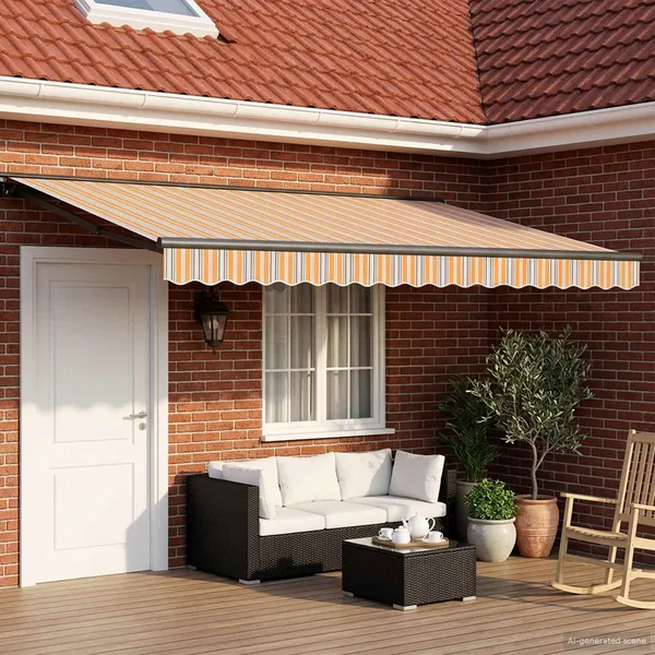 Auvent rétractable électrique 4,5 × 3 m