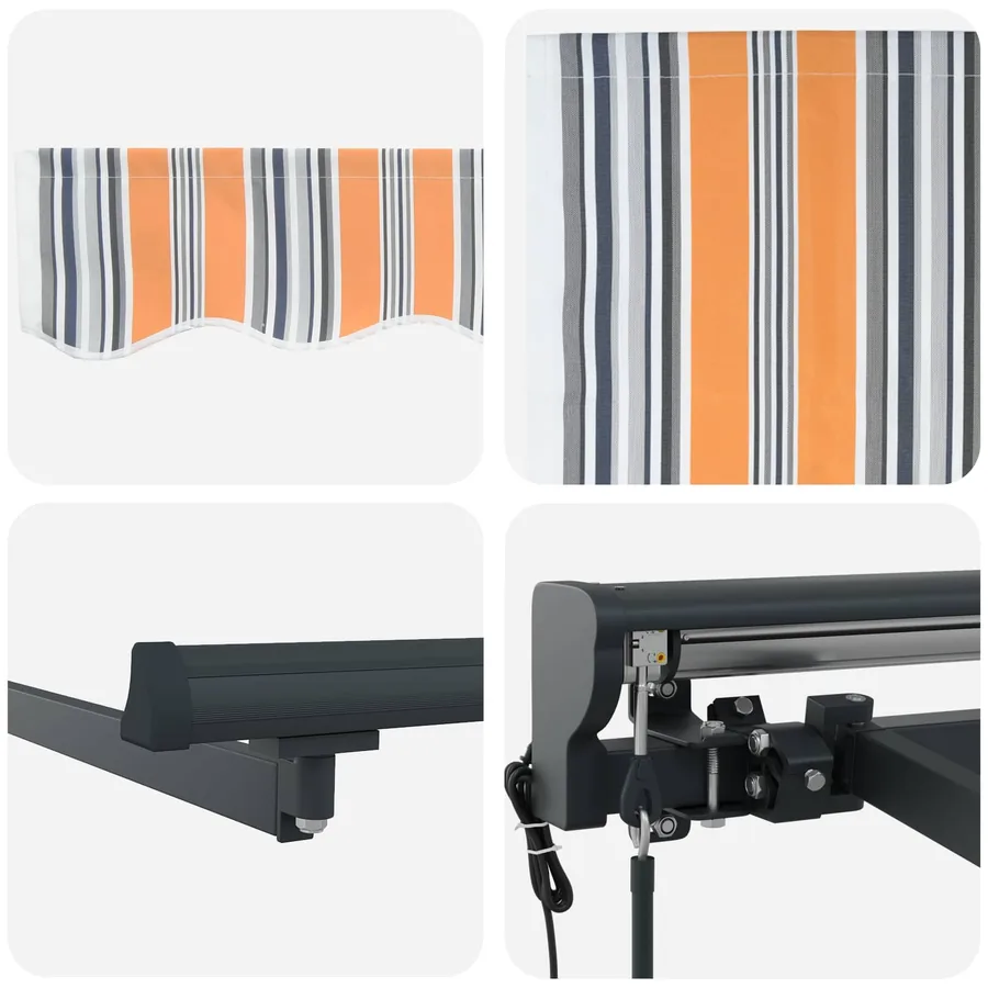 Auvent rétractable électrique 4,5 × 3 m - 7