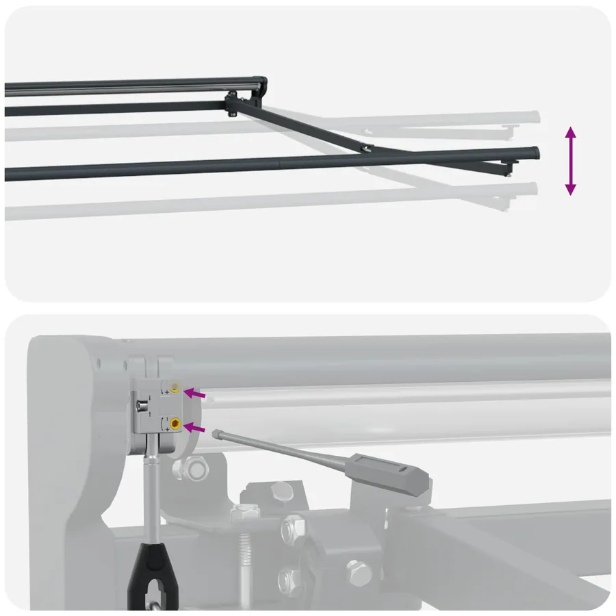 Auvent rétractable électrique 4,5 × 3 m - 8