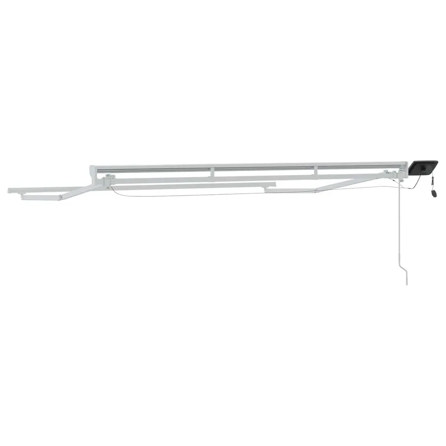 Cadre de store manuel avec LEDs Blanc 3,5 x 2,5 m Aluminium - 7