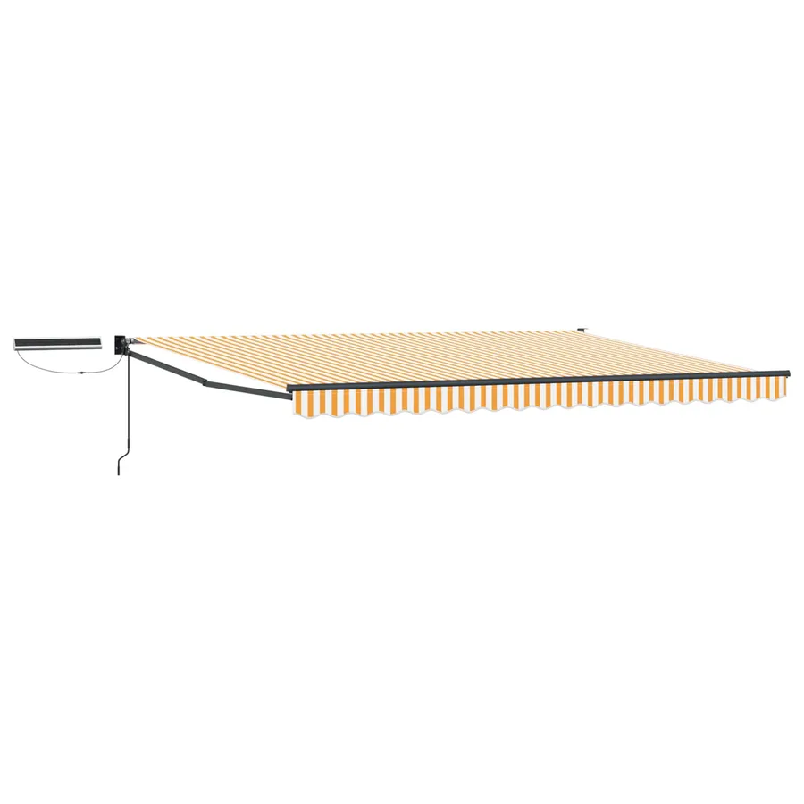 Auvent rétractable électrique Jaune, Blanc, Anthracite 4 × 3 m - 2