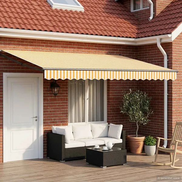 Auvent rétractable électrique 4,5 × 3 m