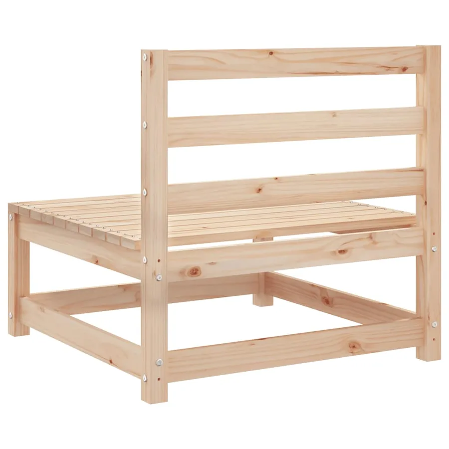 Canapé de jardin sans accoudoirs 70x70x67 cm bois de pin massif - 6