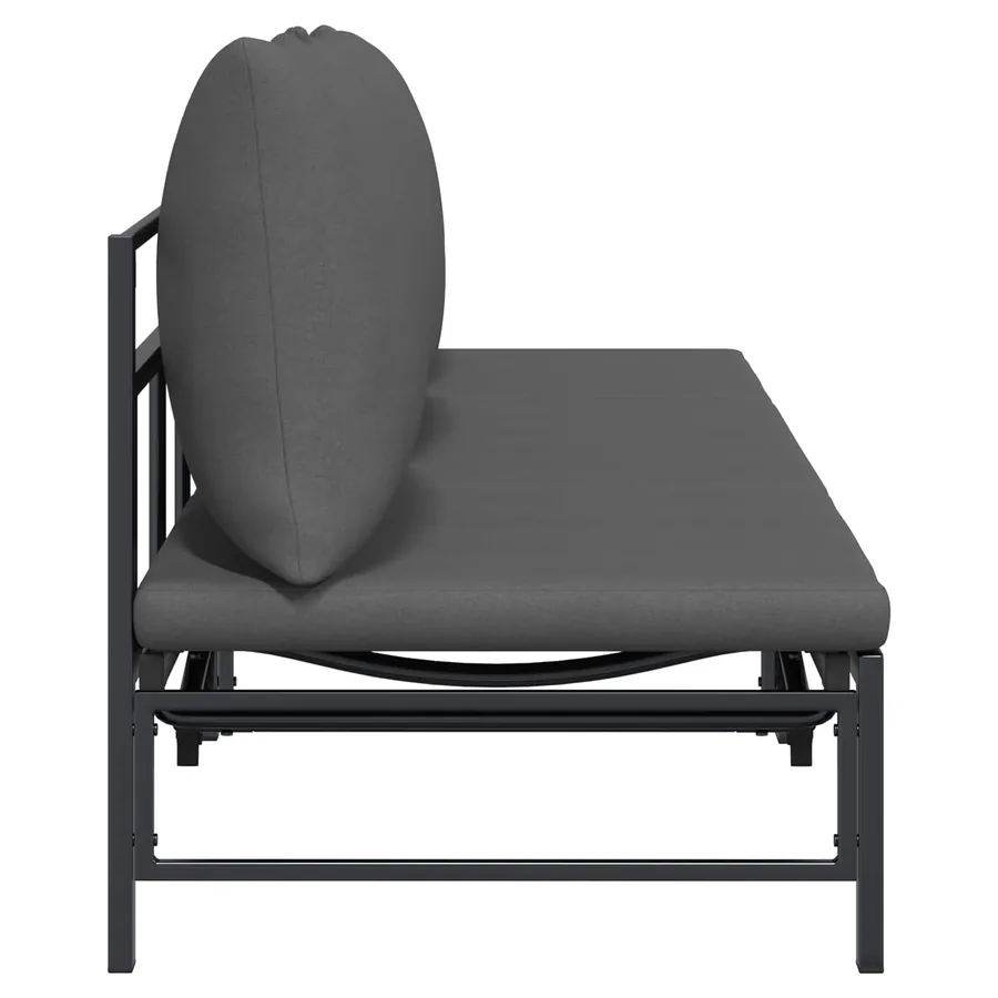 Transat 3 personnes Noir 200 x 62 x 59,5 cm Textilène - 6