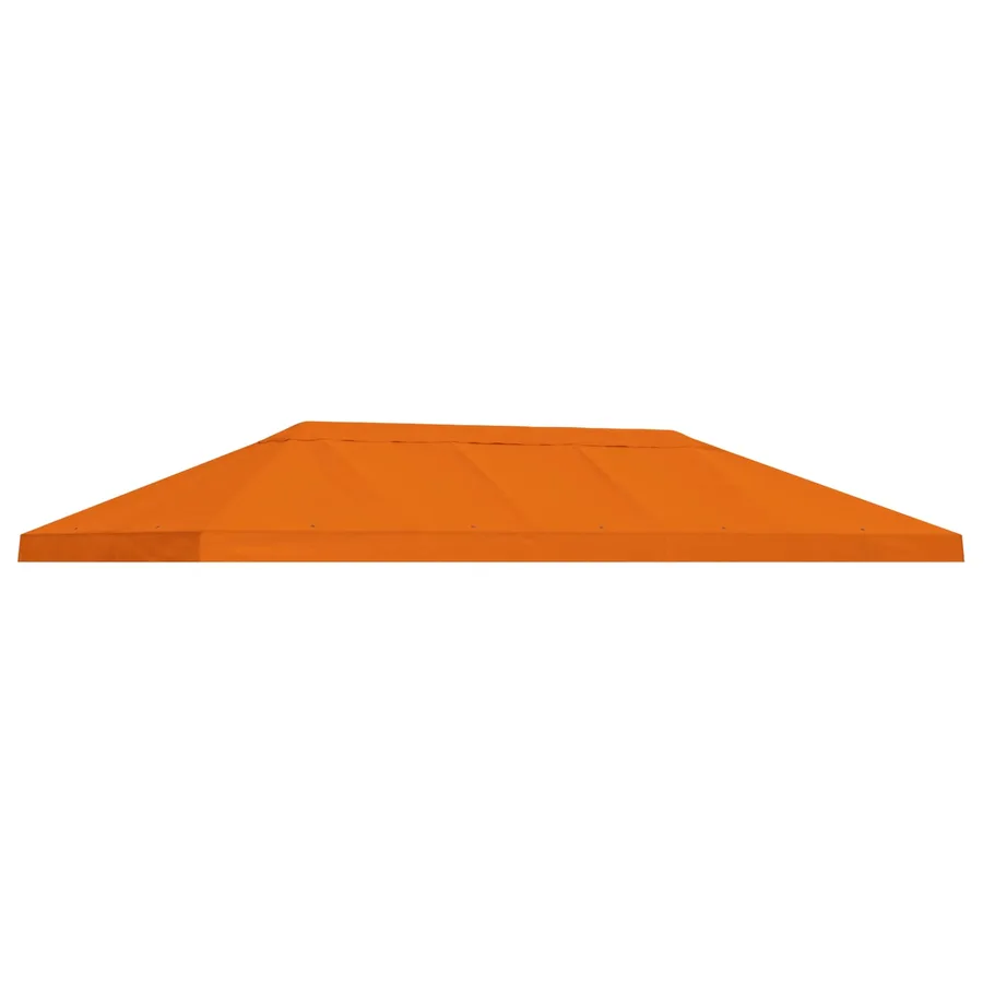 Housse de canopée de gazebo 6 x 3 m Orange Polyester 190 - 2